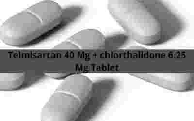 Telmisartan 40 Mg + chlorthalidone 6.25 Mg Tablet