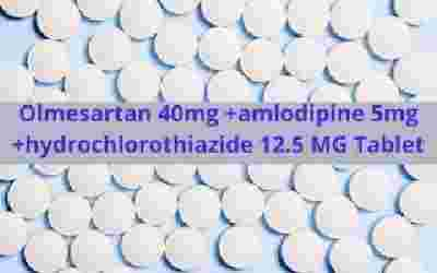 Olmesartan 40mg +amlodipine 5mg +hydrochlorothiazide 12.5 MG Tablet