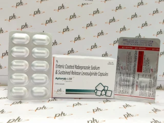 Ethical PCD Pharma Company for Rabeprazole 20mg + Levosulpiride 75mg SR Capsule