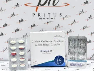 Pharma Company for Calcitriol 0.25mg + Calcium Carbonate 500mg + Zinc Sulphate 7.5mg Softgel Capsule