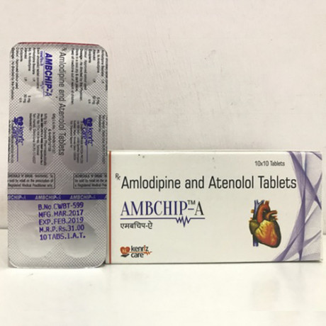 Amlodipine 5mg + Atenolol 50mg Tablet 1