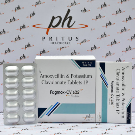 Ethical Based PCD Pharma Franchise Compnay for Amoxycillin 500mg + Potassium Clavulanate 125mg Tablet 1