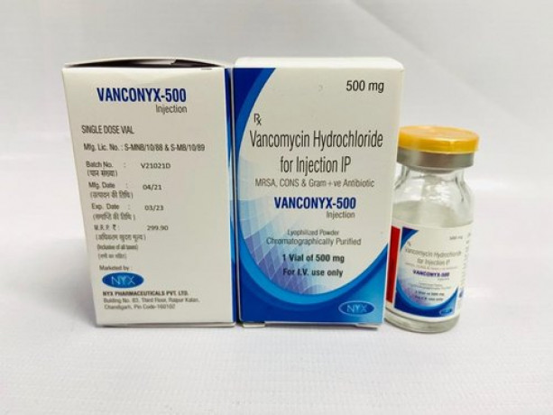 Vancomycin Hydrochloride Injection U.S.P 500 mg pcd/ suppliers/ manufacturers 1