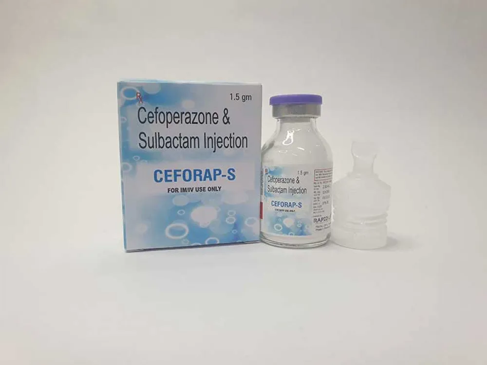 Cefoperazone 1000 mg and Sulbactam 500 mg Injections Suppliers & Manufacturers