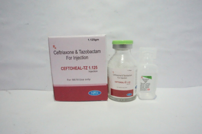 Ceftriaxone 1 GM + Tazobactam 125MG Injections PCD Pharma Franchise Suppliers & Manufacturers 1
