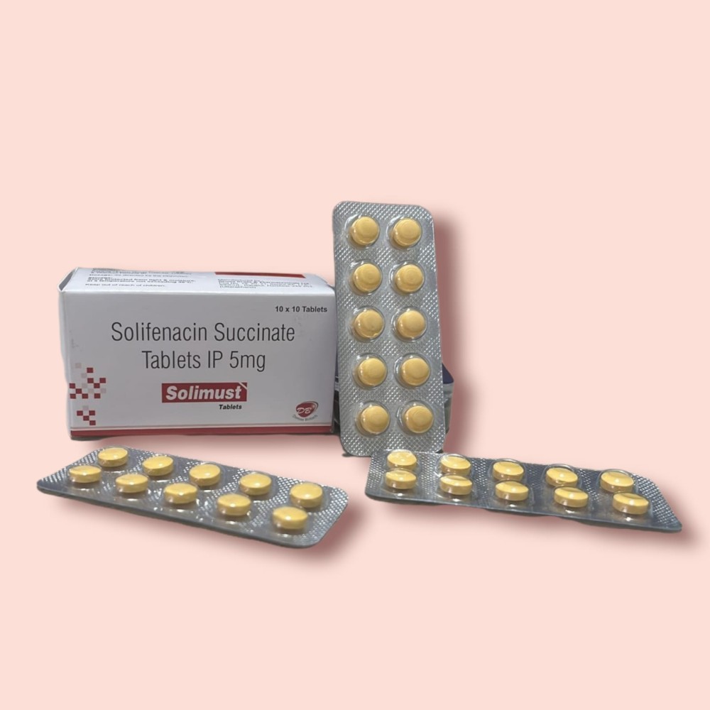 Solimust- Solifenacin Succinate 5 mg Tablets pcd pharma franchise, suppliers, distributors,