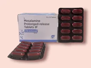 Ulcemesa- Mesalamine 1200 mg Prolonged-Release Tablets Suppliers, Wholesalers, Distributors, Pcd pharma franchise
