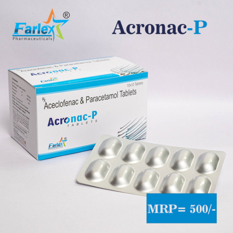 Aceclofenac 100mg + Paracetamol 325 mg Tablet 1