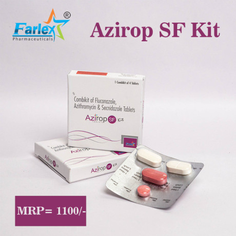 Combikit Of Fluconazole 150mg , Azithromycin 1gm ,Secnidazole 1gm tablet 1