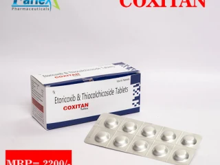 Etoricoxib 60mg + Thiocolchicoside 4mg Tablet Manufacturer supplier and exporter