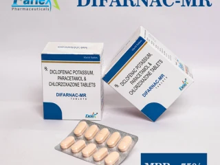 Diclofenac Potassium BP 50mg + Paracetamol IP 325mg+Chlorzoxazone USP 250mg Tablet Manufacturer supplier and exporter