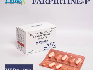 Flupirtine maleate 100 mg+ paracetamol 325 mg Tablet Manufacturer supplier and exporter