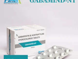Gabapentin 400 mg & Nortriptyline Hydrochloride 10 mg Tablet Manufacturer supplier and exporter