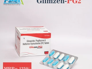Glimepiride 2mg + Pioglitazone 15mg Metformin HCl 500mg Manufacturer & Supplier & Exporter