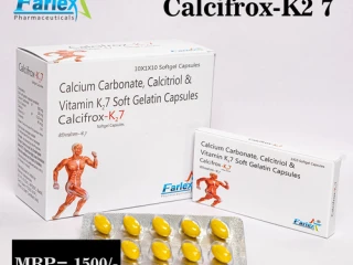 Calcium Carbonate 625 mg + eq. to elemental Calcium 250 mg + Boron 1.5 mg + Folic Acid 400 mcg + Vitamin k27 45 mcg + Calcitriol 0.25 mcg