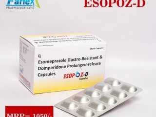 Esomeprazole 40mg + Domperidone 30mg Capsule Manufacturer & Supplier & Exporter