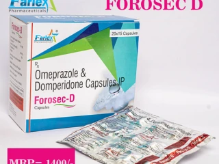 Omeprazole 20mg + Domperidone 10mg Capsule Manufacturer & Supplier & Exporter