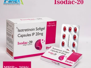 Isotretinoin 20mg soft gelathin Capsule Manufacturer & Supplier & Exporter