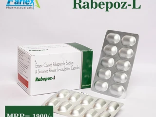 Rabeprazole Sodium 20mg + Levosulpiride 75 mg capsule Manufacturer & Supplier & Exporter