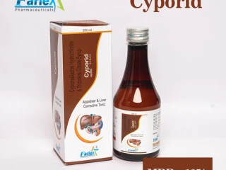 Cyproheptadine Hydrochloride + Trichloline citrate + Sorbitol Syrup Manufacturer & Supplier & Exporter