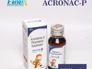 Aceclofenac+ Paracetamol Suspension 60ML Manufacturer & supplier & exporter
