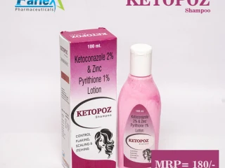 Ketoconazole IP 2% w/w + Zinc Pyrithone (ZPTO) 1% w/w (100ML SHAMPOO)