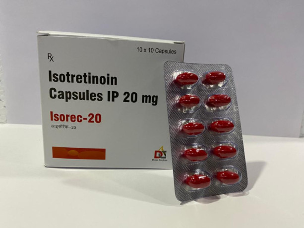 Best PCD Pharma Franchise Company & Third Party Manufacturers Supplier Distributor for Isotretinoin Soft Gelatin Caps Usp 20Mg capsules 1