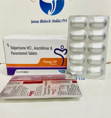 PCD Pharma Franchise Company & 3rd Party Manufacturers for Tolperisone HCl, Aceclofenac & Paracetamol Tablets 1