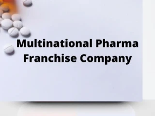 MNC pharma PCD Franchise Company