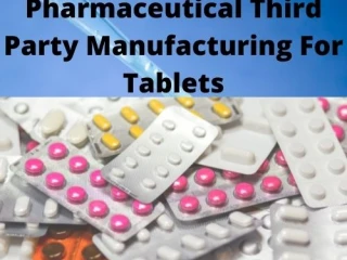 Top Pharma Tablets Manufacturer in India