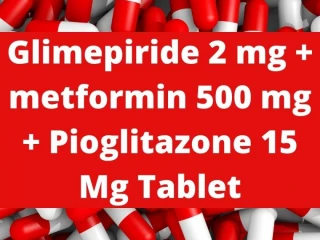 Cardiac Range for Glimepiride 2 mg + metformin 500 mg + Pioglitazone 15 Mg Tablet