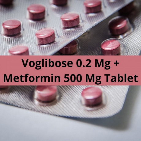 PCD Franchise company For Voglibose 0.2 Mg Metformin 500 Mg Tablet 1