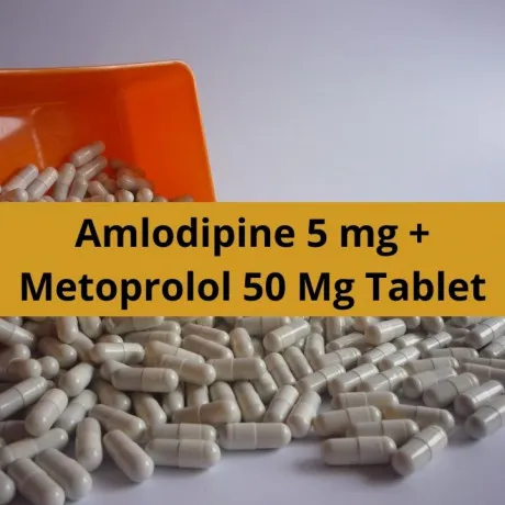 Pharma Contract Manufactures For Amlodipine 5 mg Metoprolol 50 Mg Tablet 1