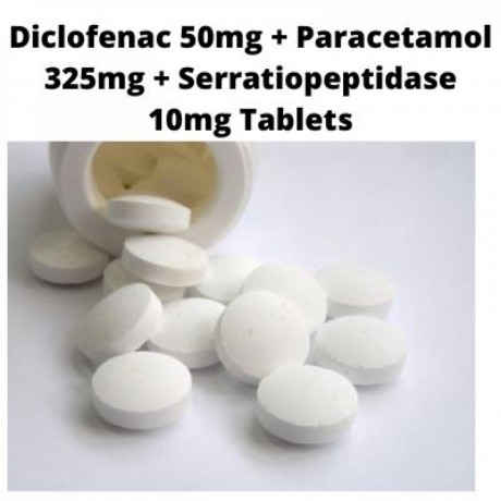 Diclofenac 50mg Paracetamol 325mg Serratiopeptidase 10mg Tablets Range Suppliers 1
