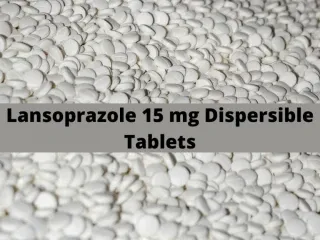 PCD Franchise Company For Lansoprazole 15 mg Dispersible Tablets