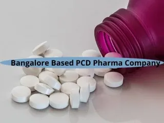 Bangalore Based PCD Pharma Company